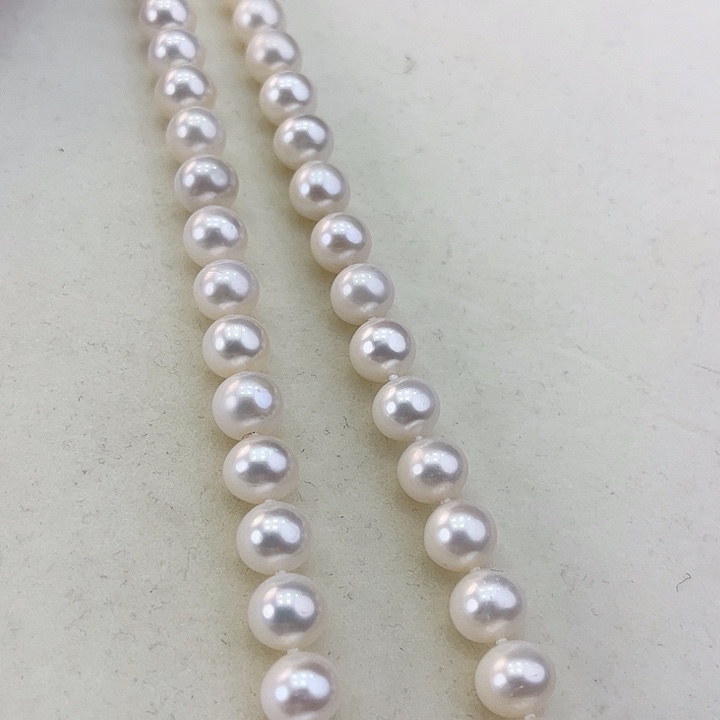 淡水珍珠颈饰银S925镶嵌卡9➕冷白