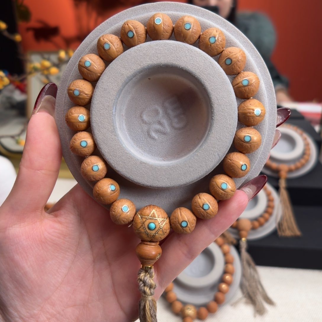 凤眼菩提手串12mm铁籽单圈松钉新籽