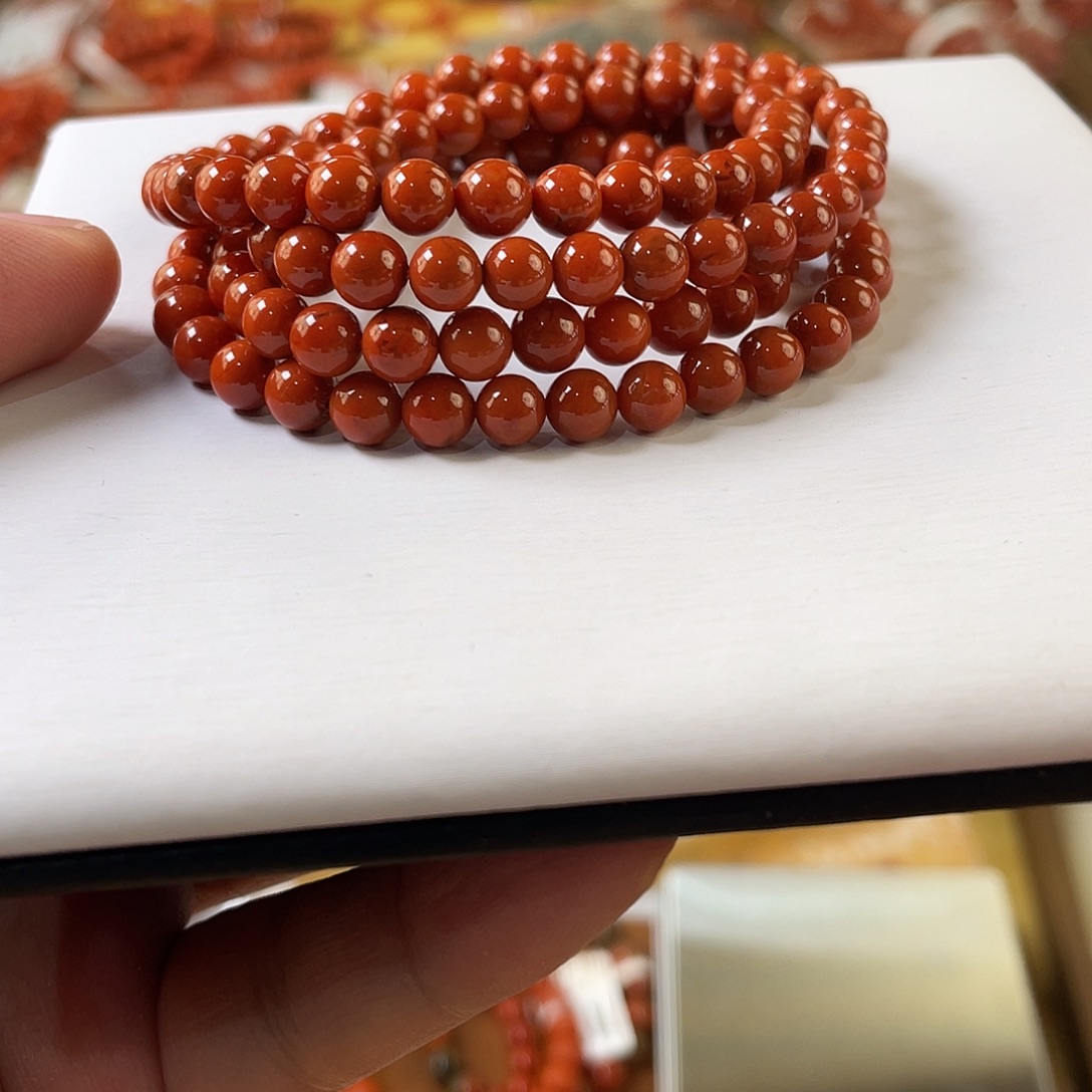 南红玛瑙未镶嵌手链5mm+