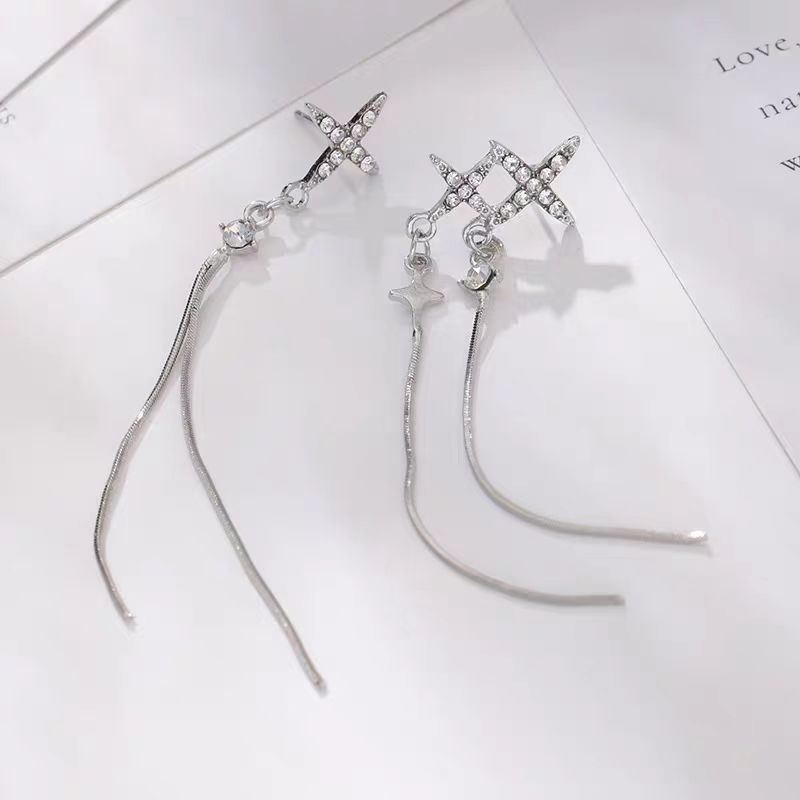 铜合金耳饰 长款流苏耳环新款女轻奢高级感时尚小众气质耳饰N2507