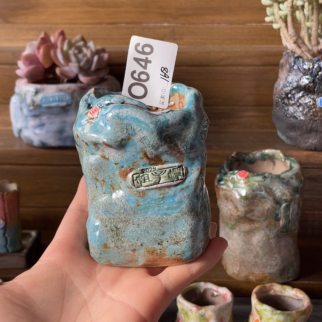 小白孤品花盆内口5