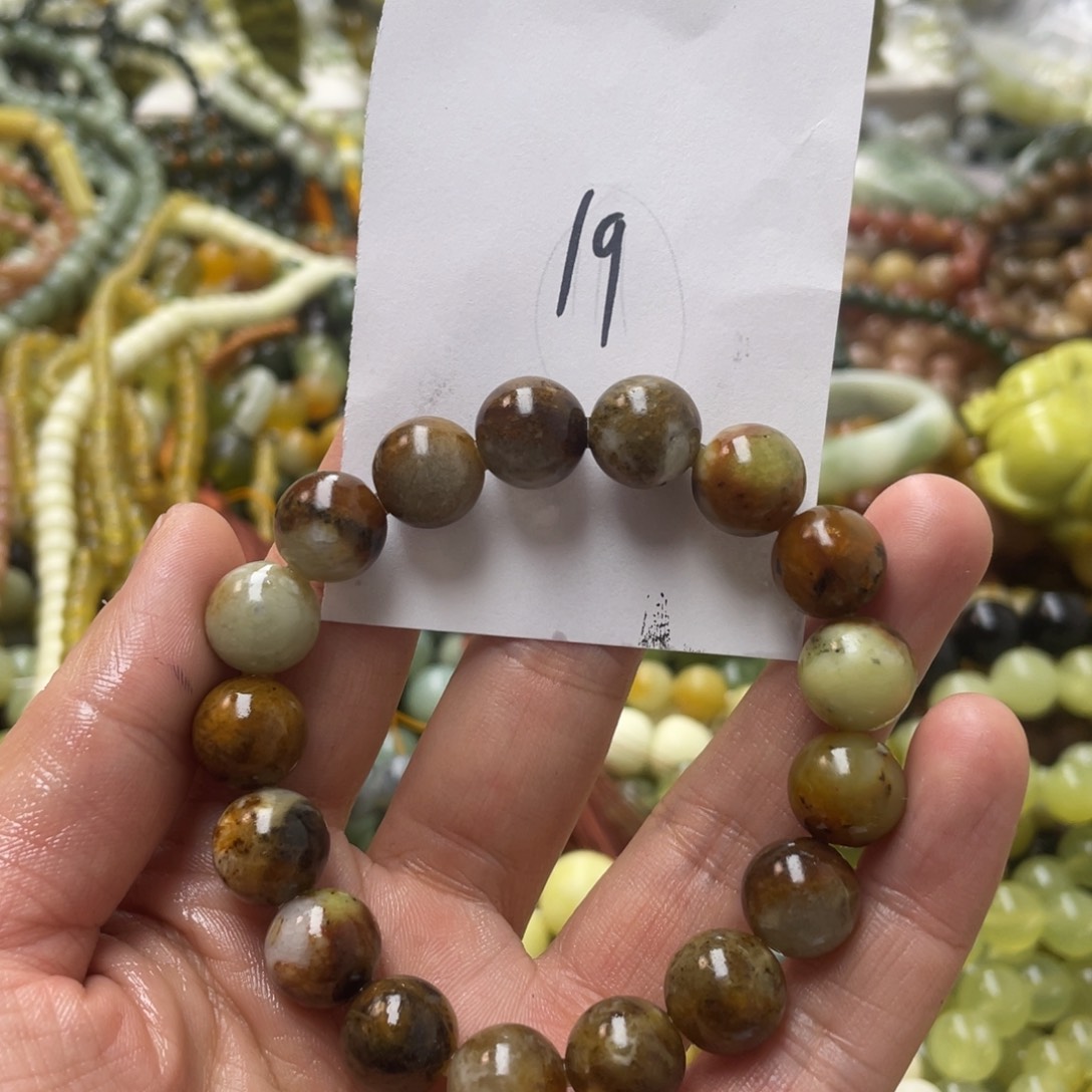 蛇纹石玉手链未镶嵌