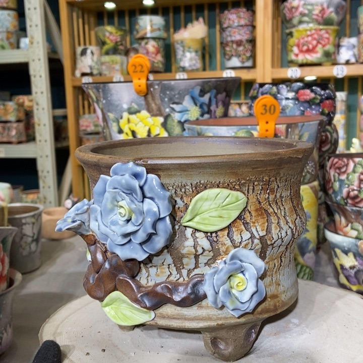 红陶景德镇艺术手绘作品