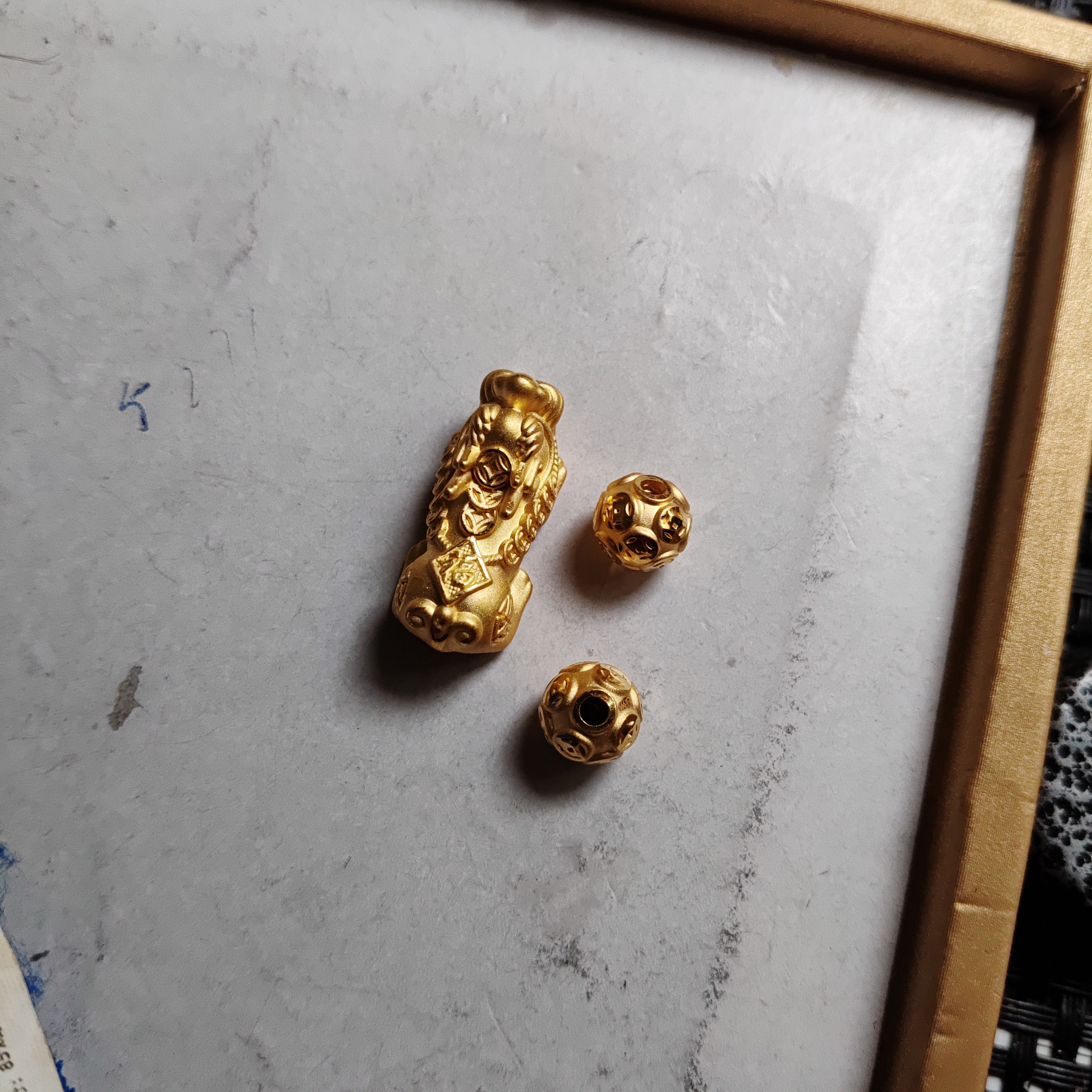 金元宝足金999貔貅珠子首饰