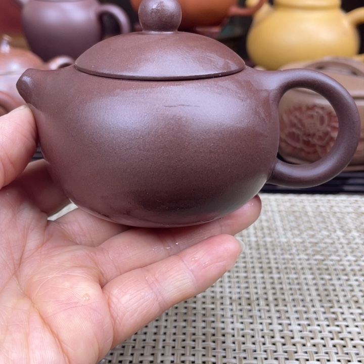 紫砂茶壶小***中西施手工制作