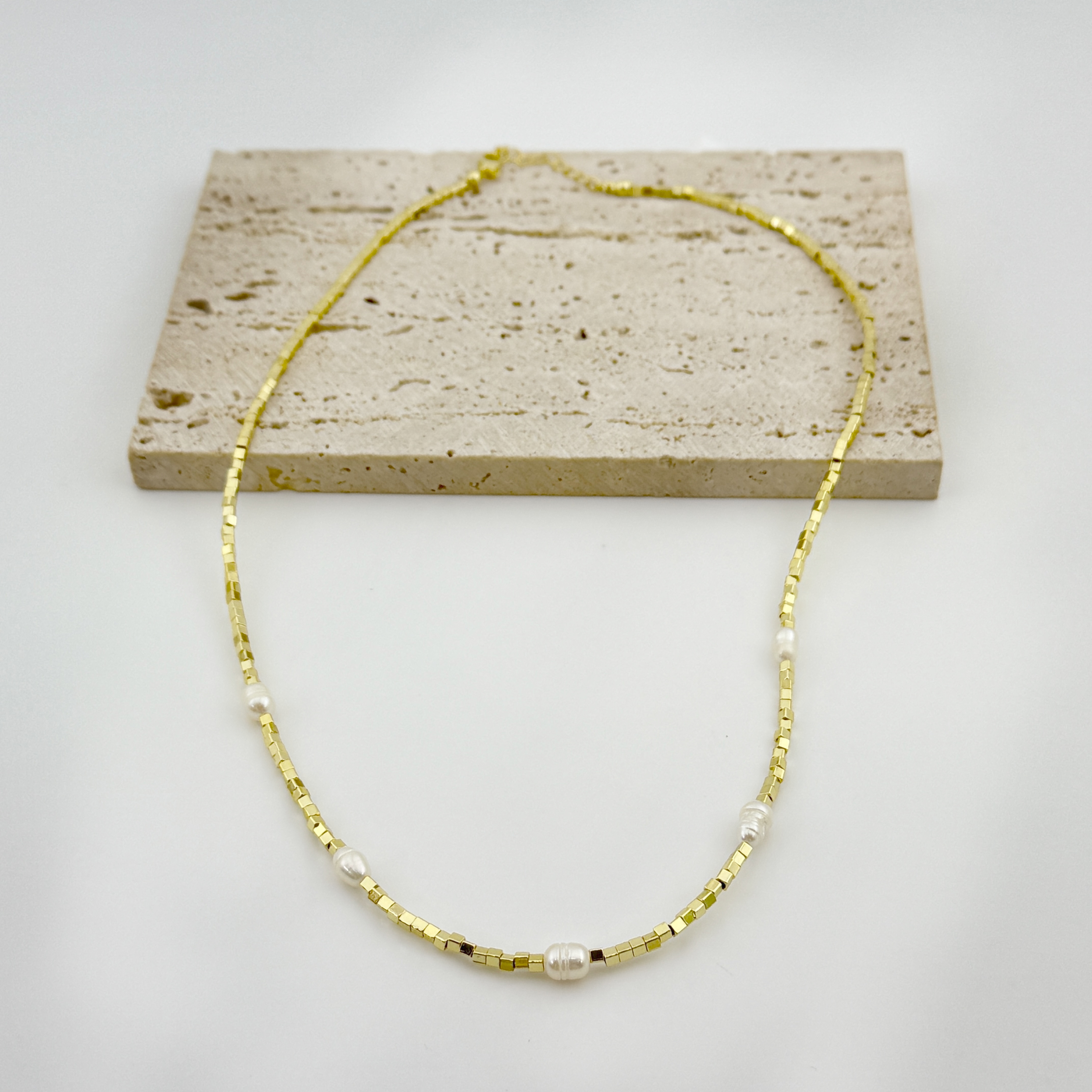 铜合金合成锆石项链 N1361-铜合金锆石项链