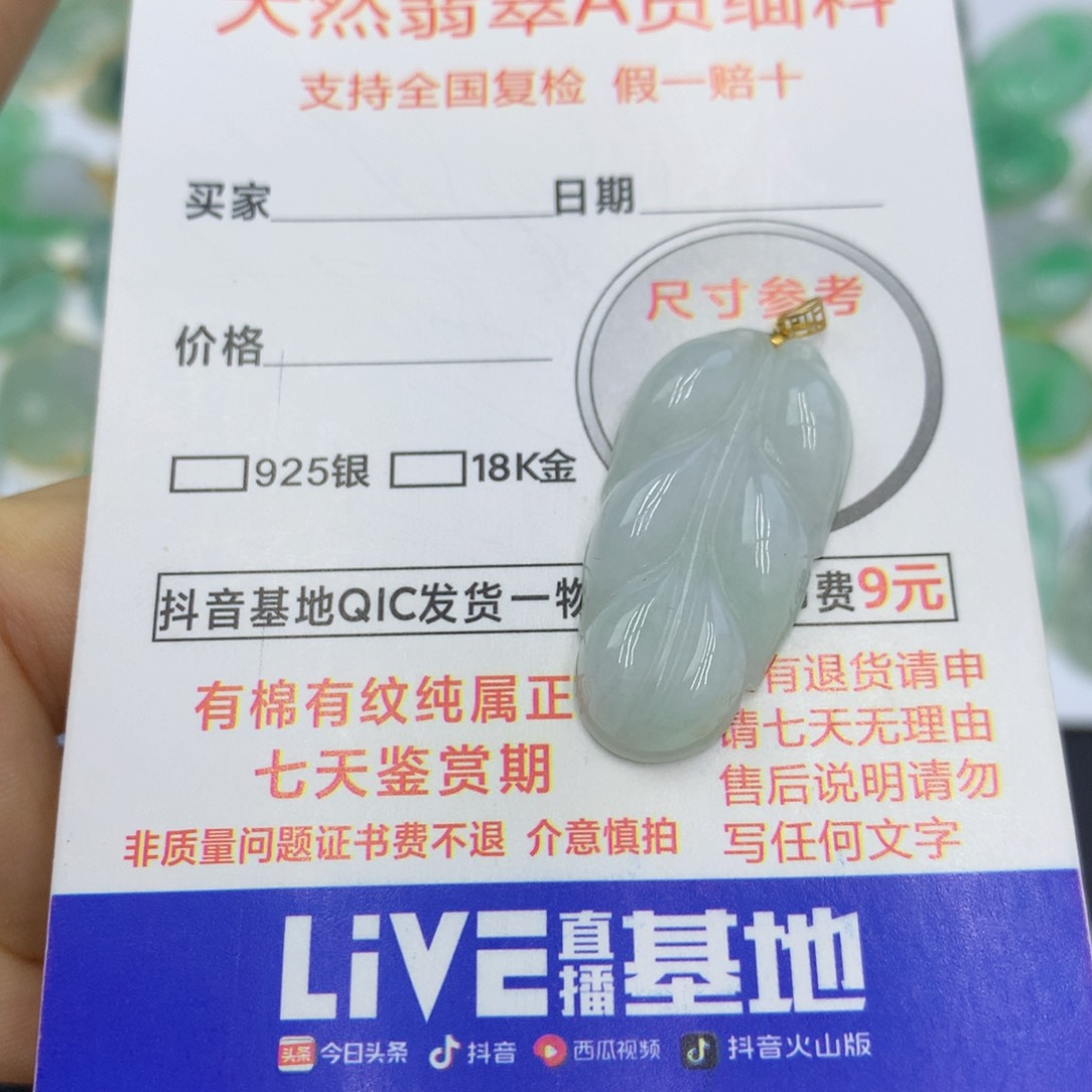 翡翠颈饰未镶嵌翡翠