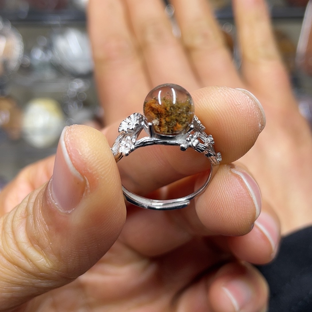 【闪购商品】水晶珠宝半成品银S925镶嵌戒指