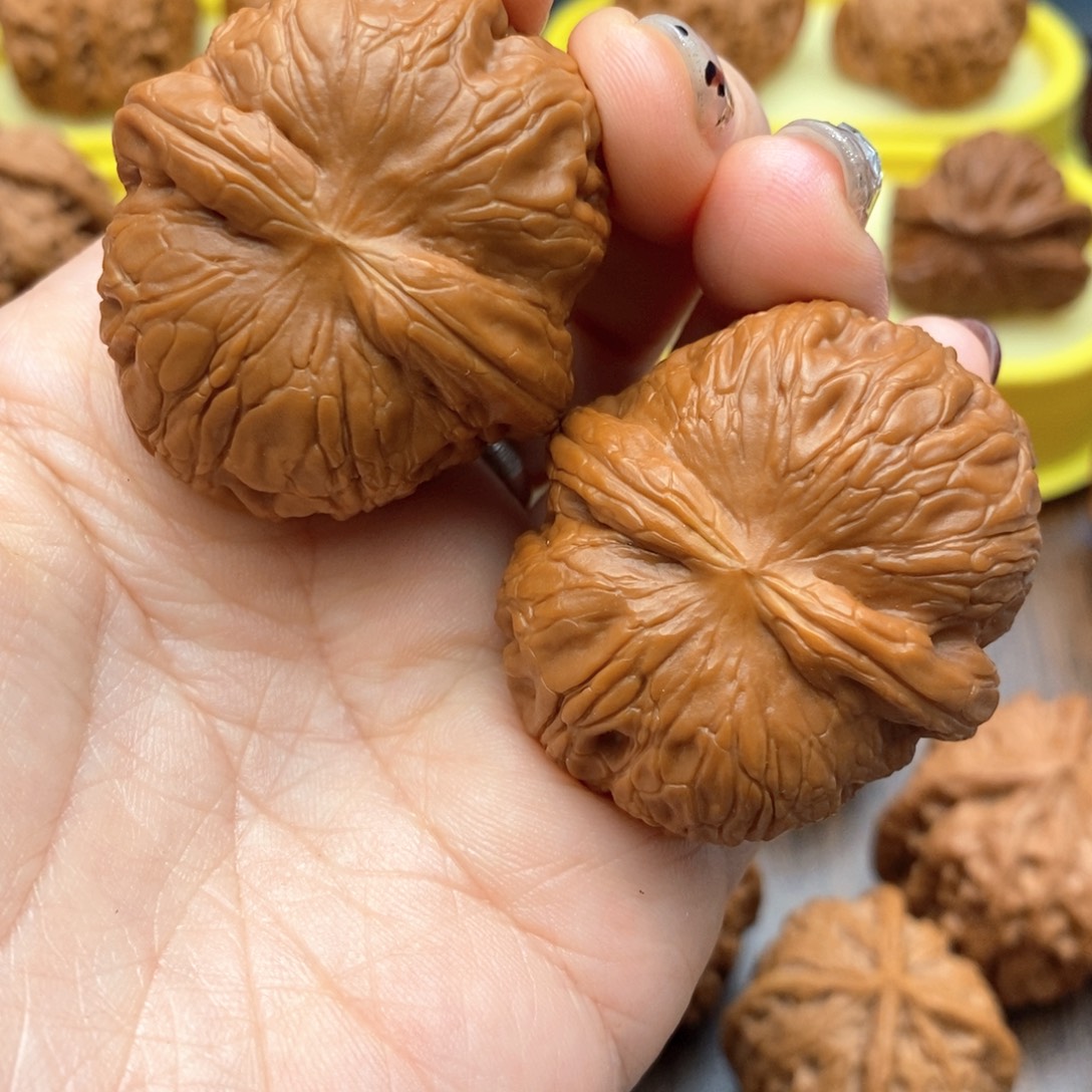 把件文玩核桃42尺精品平谷元宝