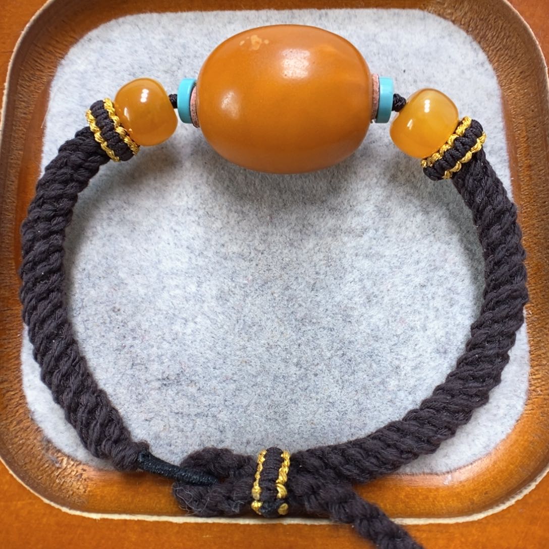 蜜蜡手绳未镶嵌蜜蜡