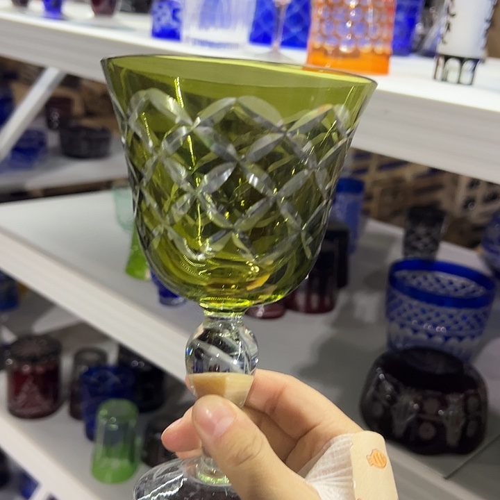 手柄款水晶玻璃微瑕一个