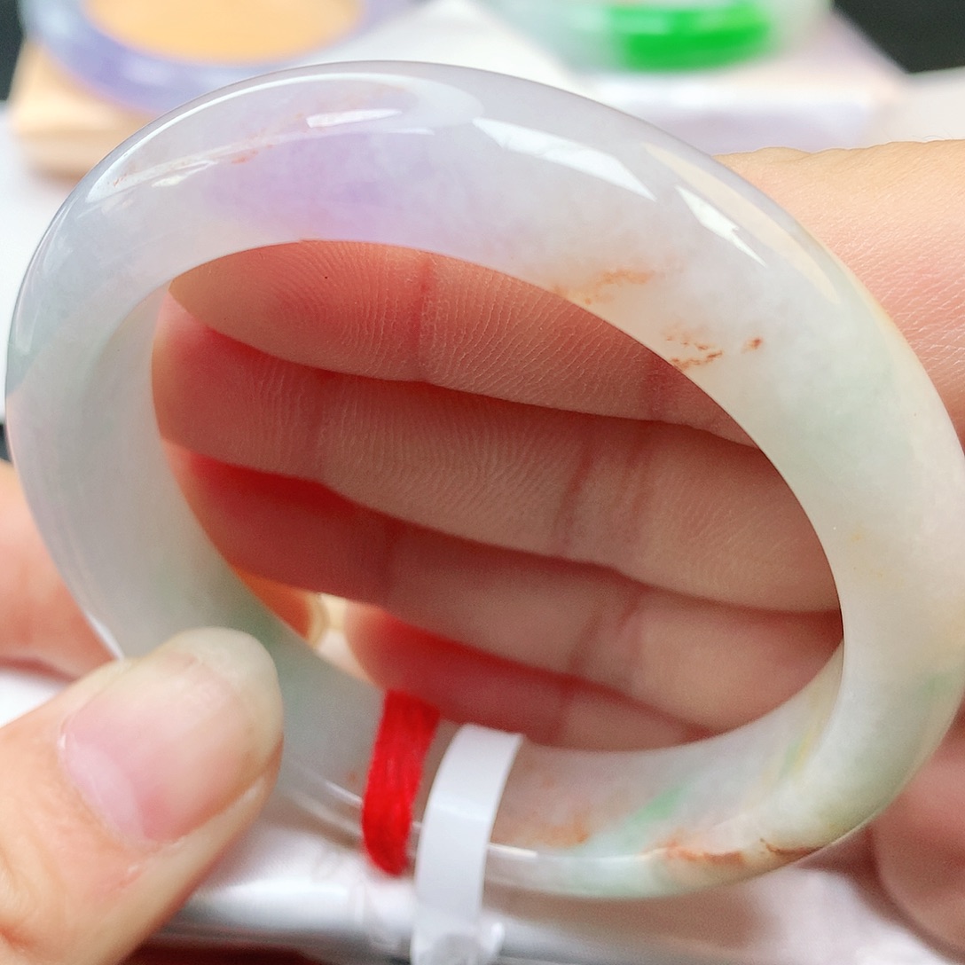 未镶嵌手镯翡翠纯天然A货翡翠三彩172号