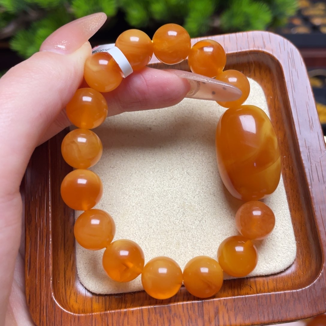 蜜蜡手链未镶嵌手串