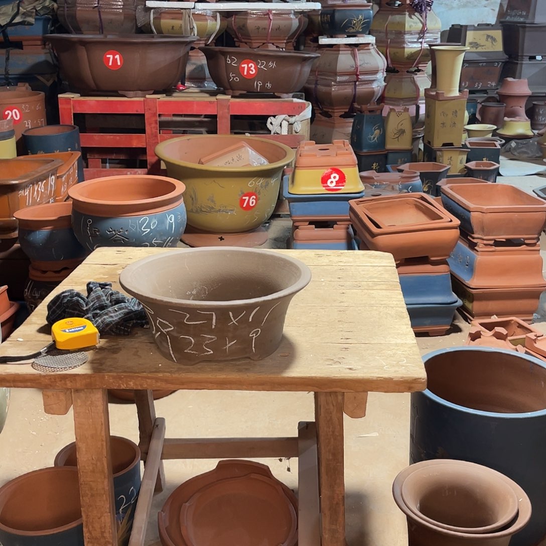 紫砂花盆碗盆碗盆3个