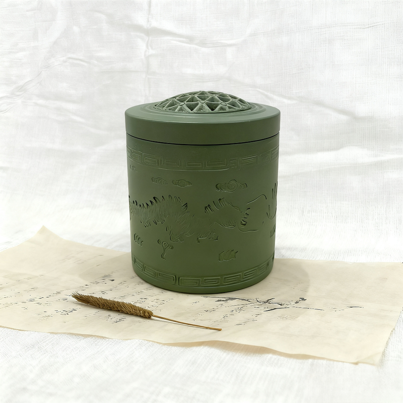 绿泥直桶盘龙蛐蛐叫罐