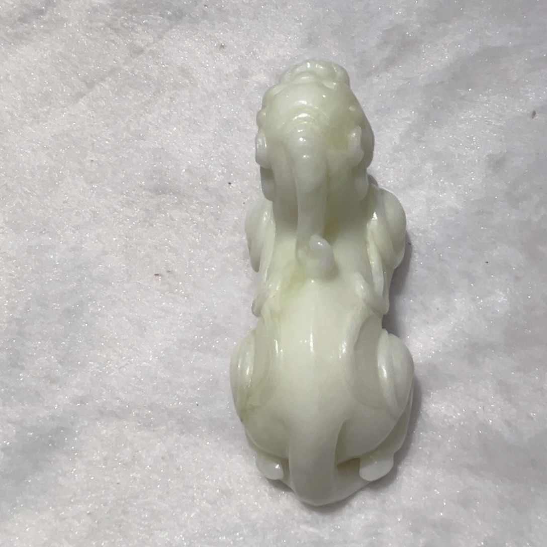 蓝田玉（蛇纹石化大理石玉）未镶嵌挂件