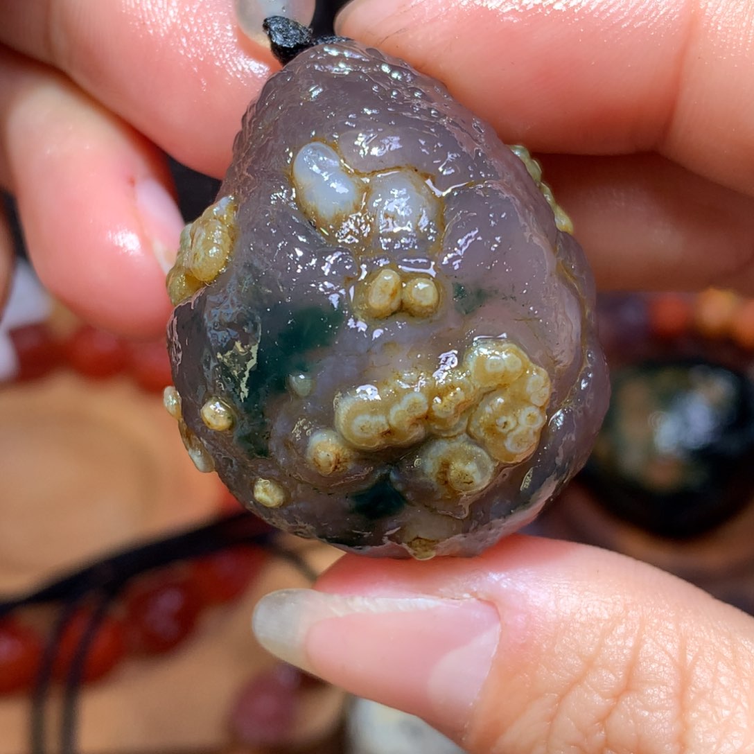 未镶嵌玛瑙/玉髓珠宝半成品