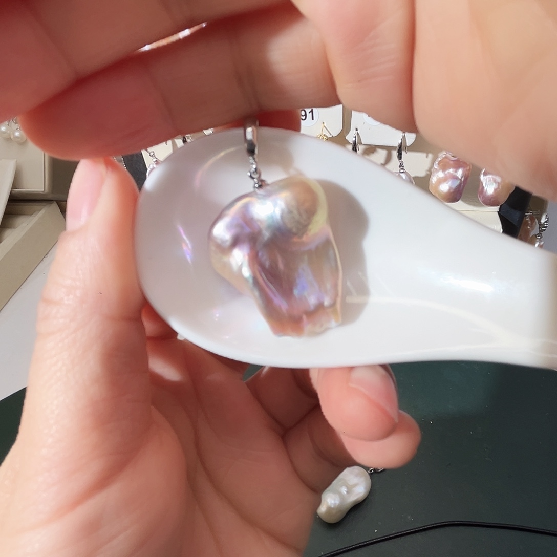 九***娘未镶嵌耳饰淡水珍珠