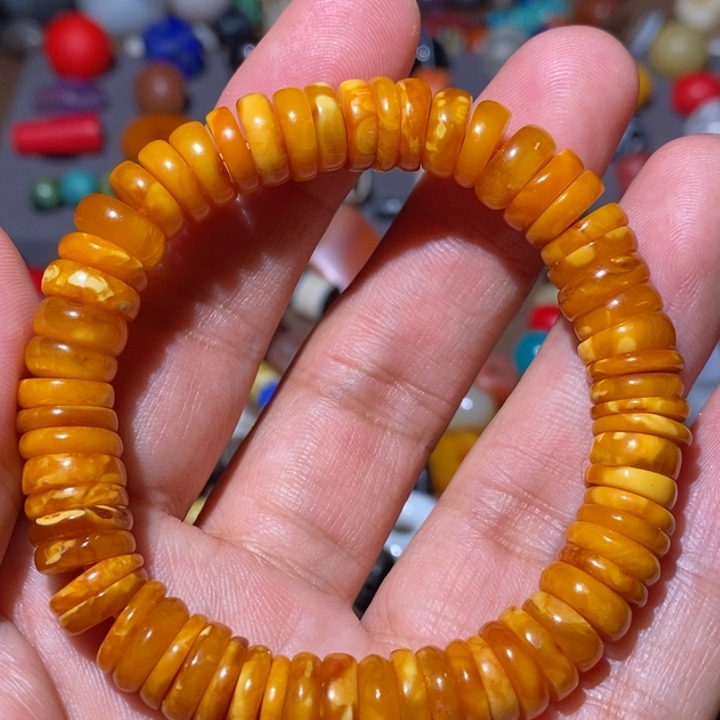 未镶嵌蜜蜡手链蜜蜡手链手串