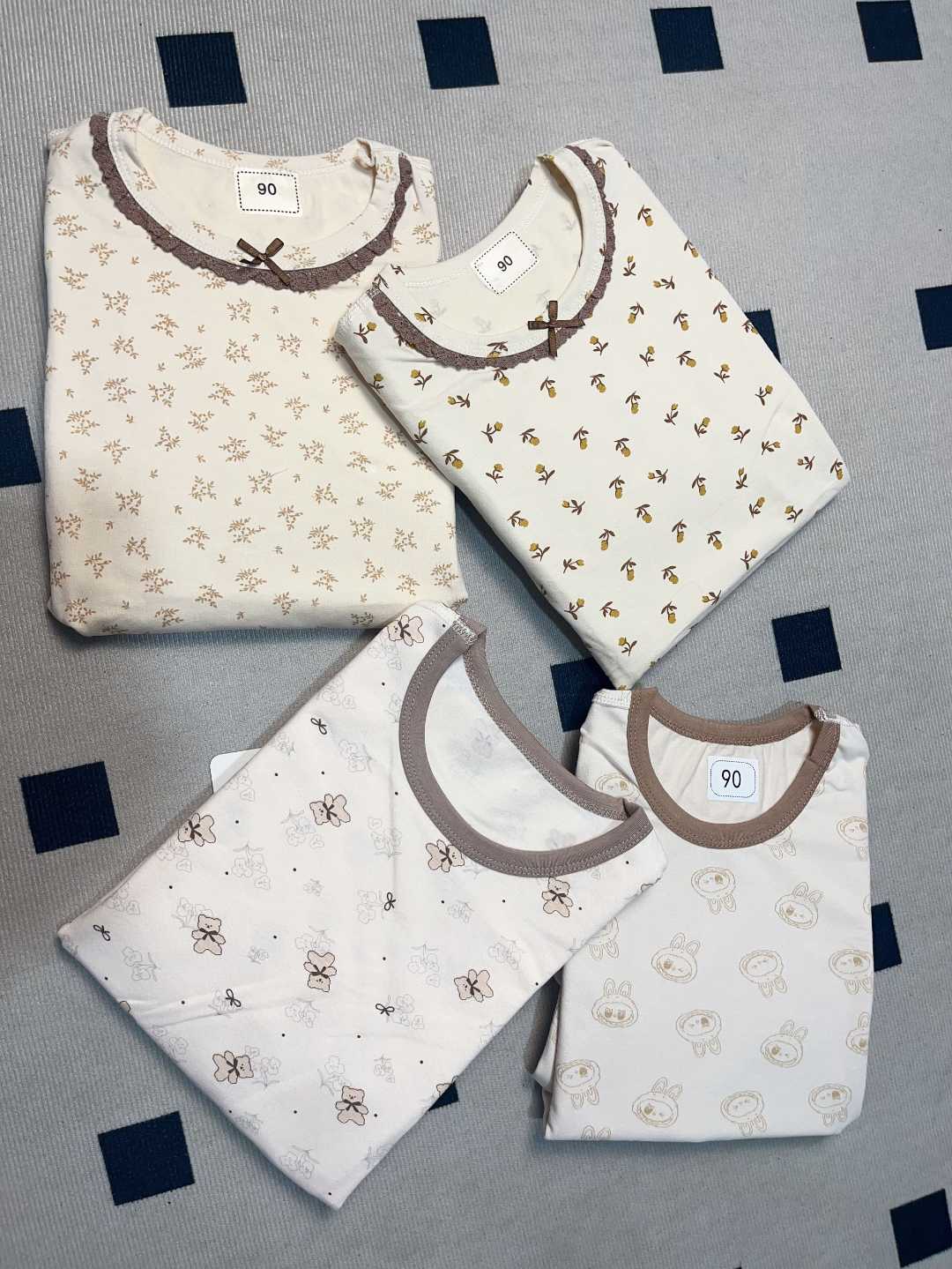 儿童A类纯棉秋衣秋裤内衣保暖睡衣家居服套装200克无骨男女童