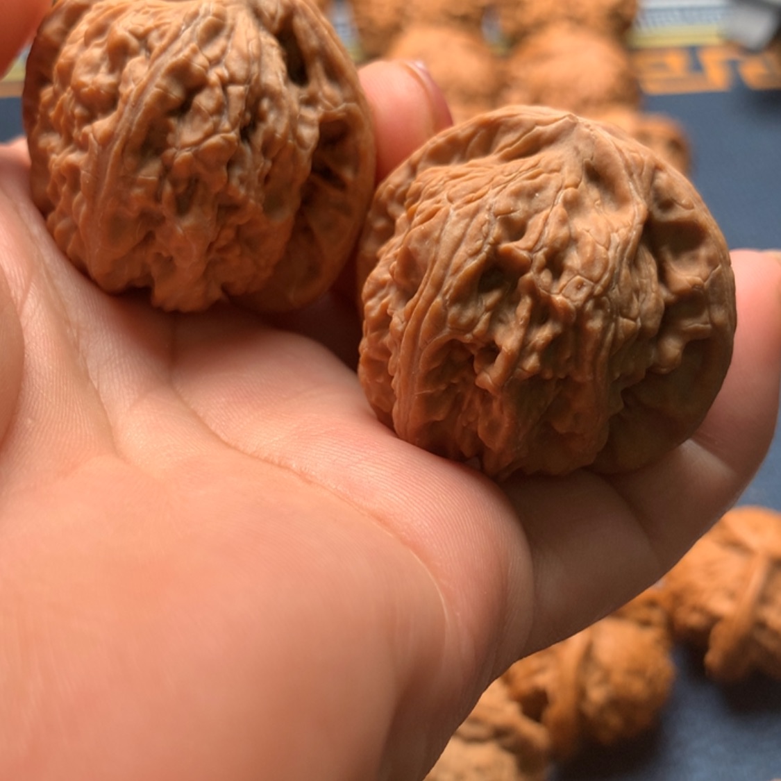 【闪购商品】文玩核桃把件白狮子39