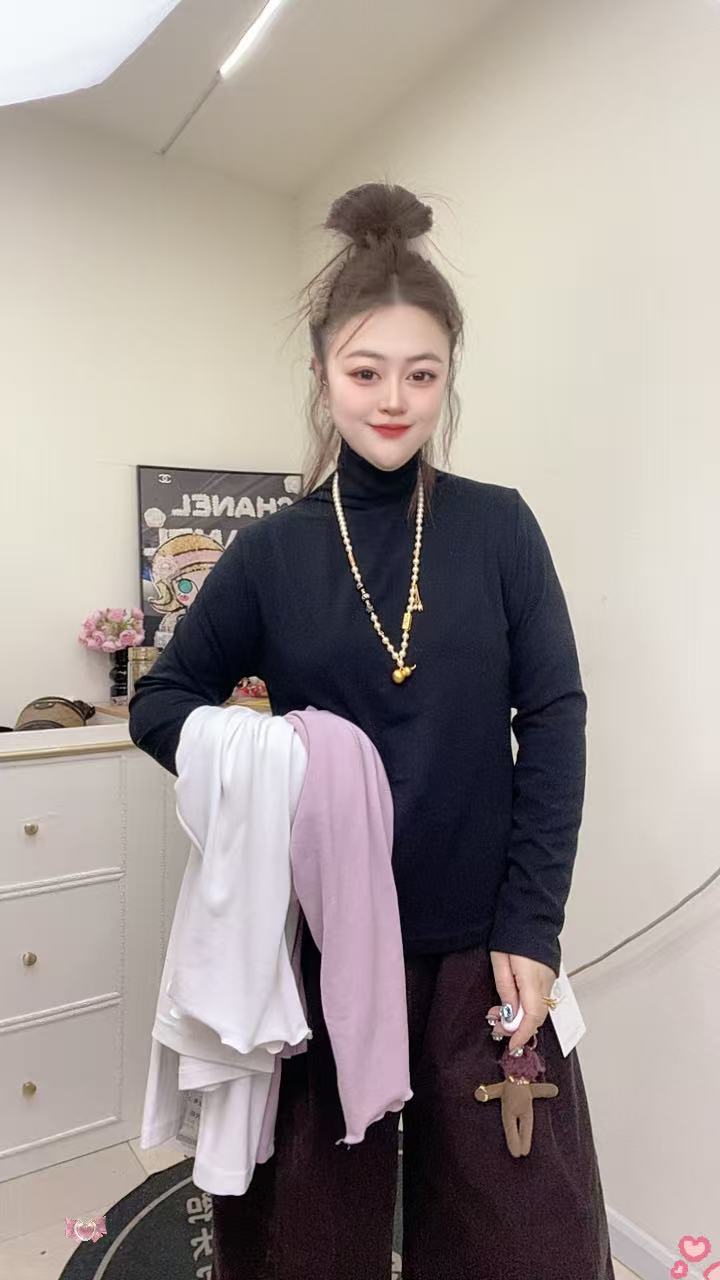 5455时尚洋气高领打底衫