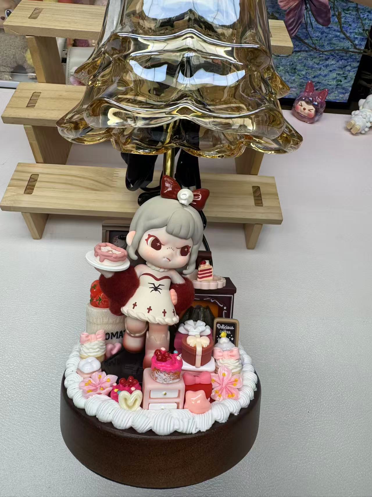 (直播拆)正版奶油胶琉璃大娃diy摆件