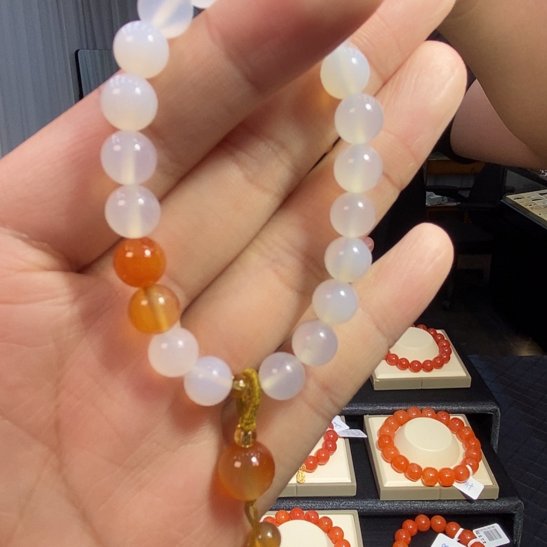 玛瑙/玉髓未镶嵌手链玛瑙手链