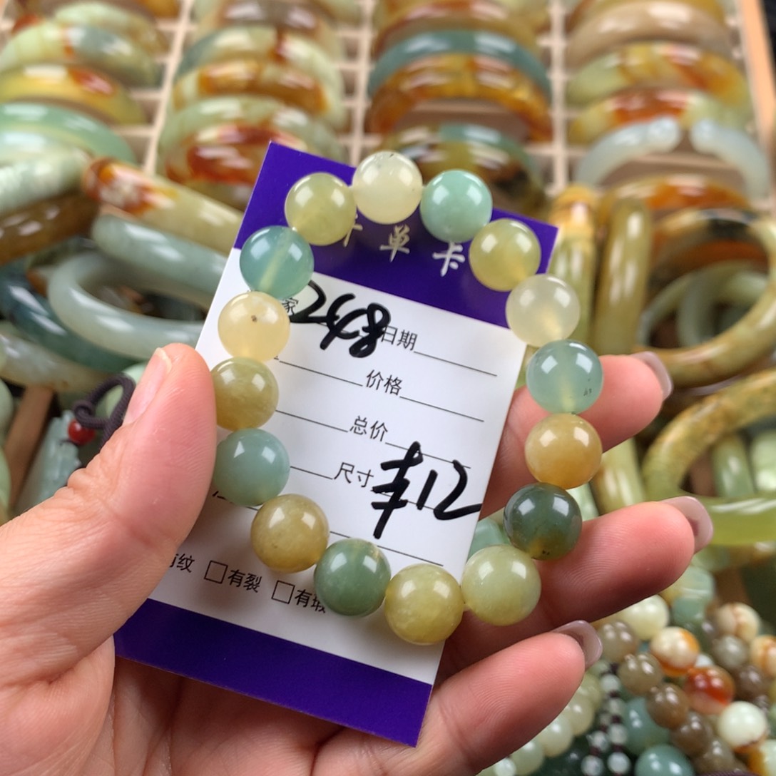 未镶嵌蛇纹石玉手串