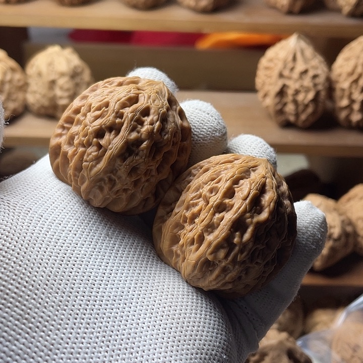 吊坠文玩核桃铁锤狮子头39