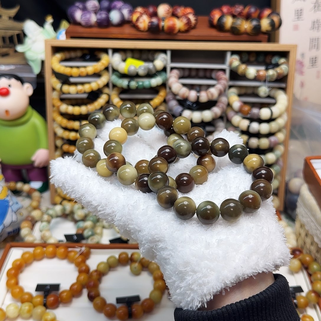 菩提根/象牙果吊坠卡15圆珠瑕