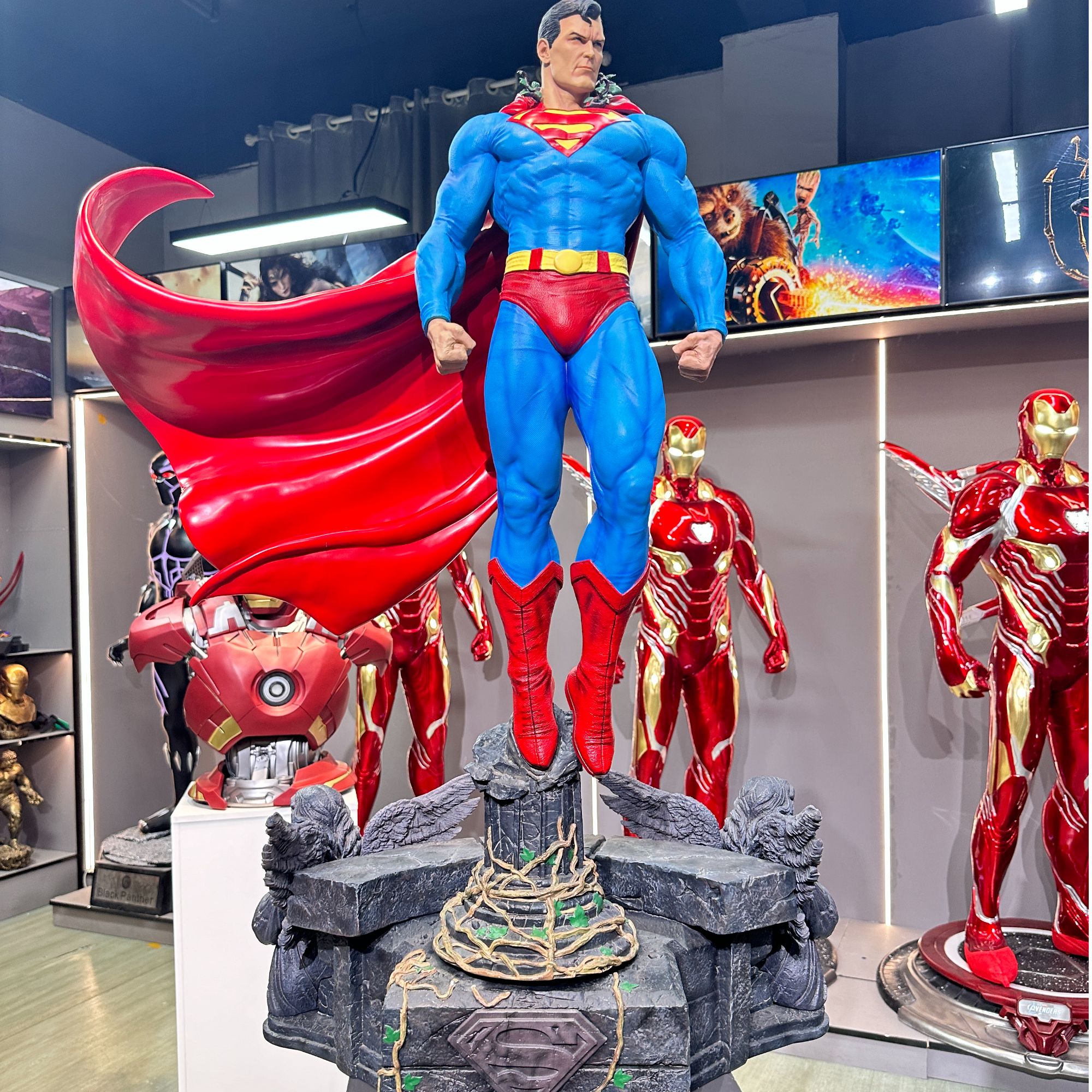 定制缄默超人 场景树脂手办潮玩