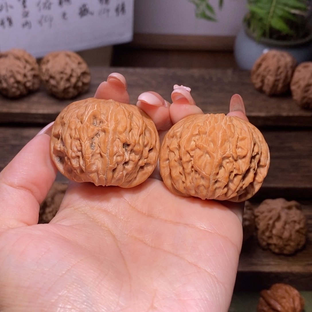 ****冰文玩核桃吊坠全品41正磨