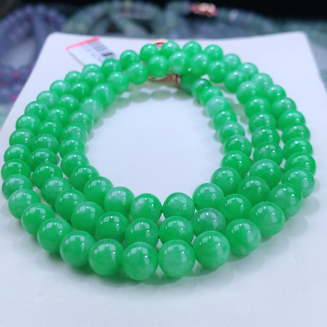 翡翠手链未镶嵌卡7.5