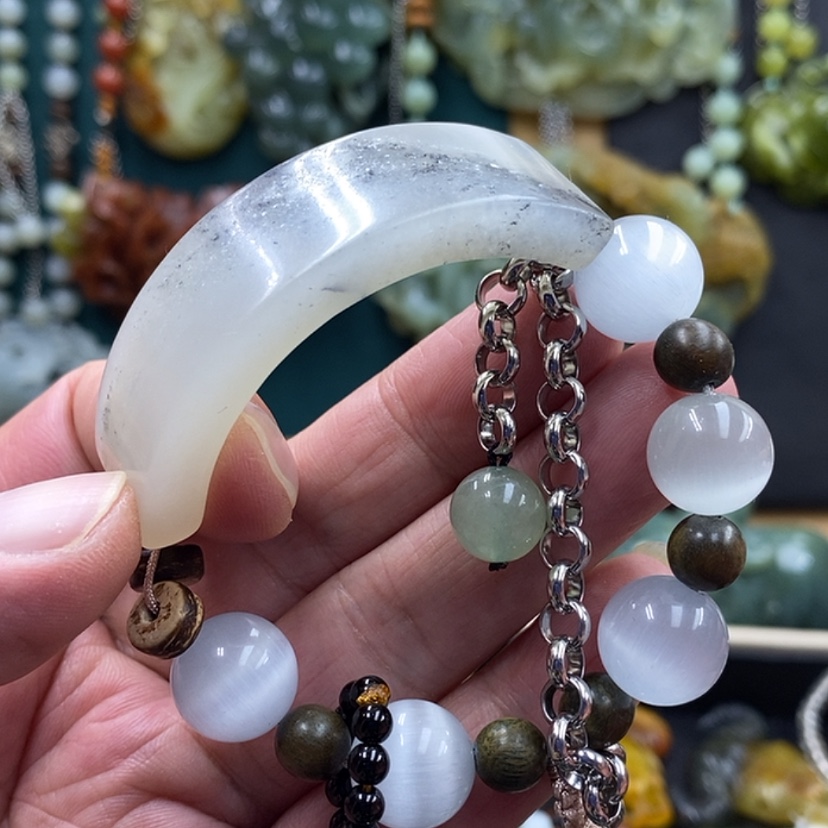 【闪购商品】未镶嵌岫玉手牌