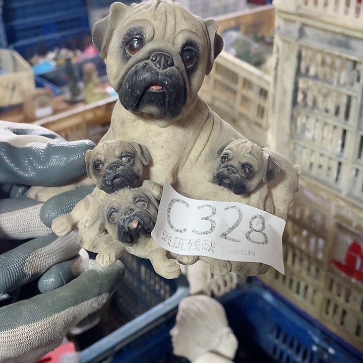 摆件喵***?孤品老货微瑕瓷