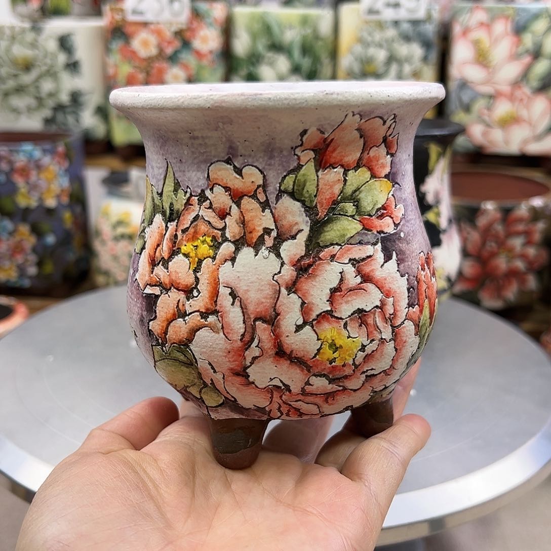 景德镇陶瓷花盆景德镇陶瓷花盆