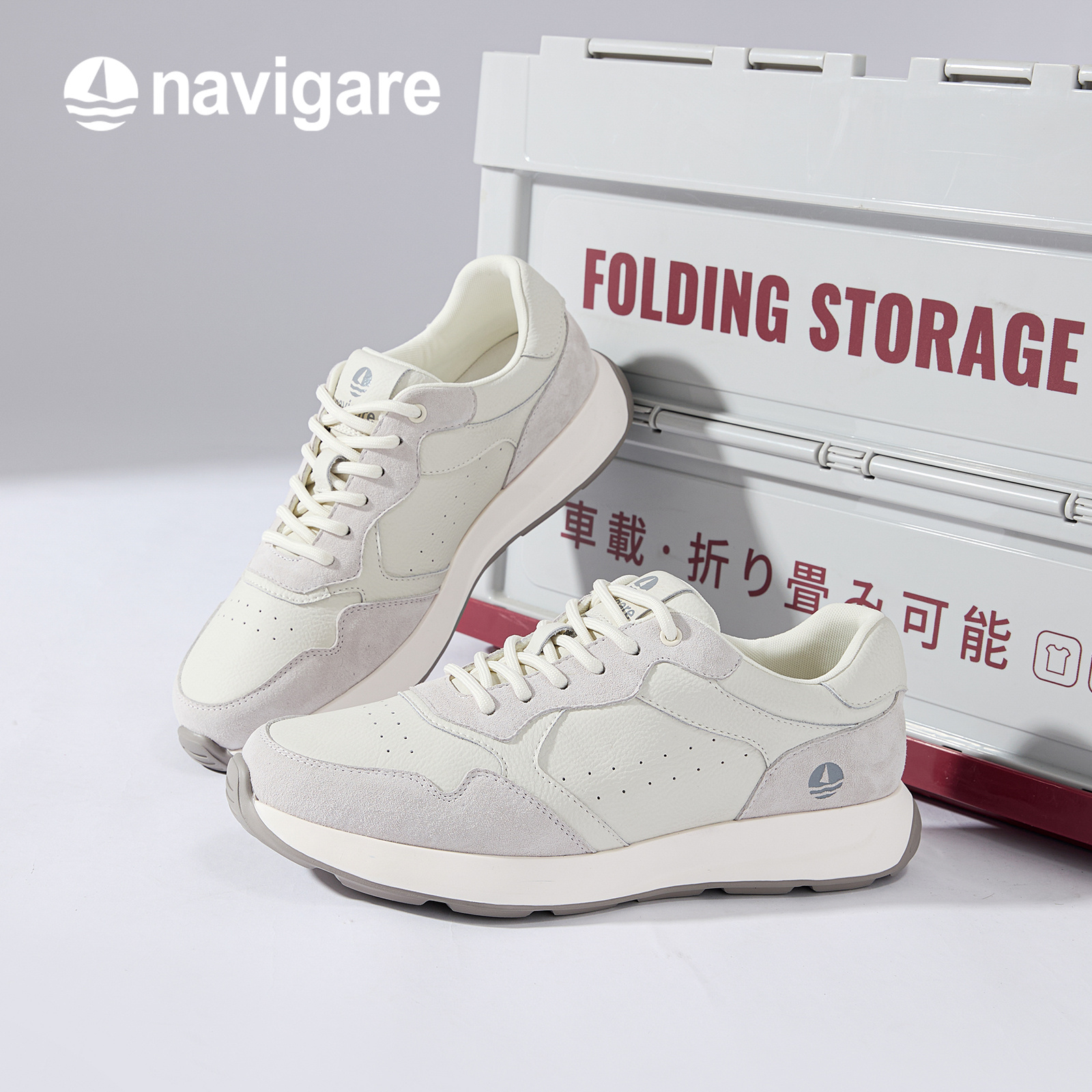 Navigare男鞋2025秋季新款时尚运动休闲商务复古男士低帮鞋子