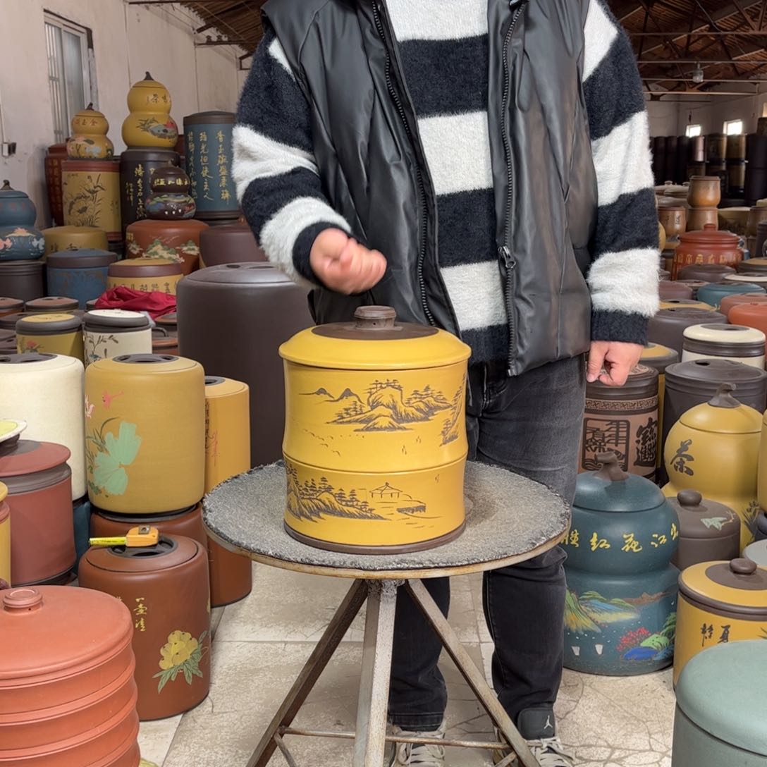 紫砂茶叶罐茶叶罐