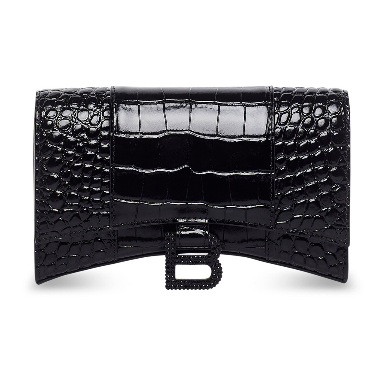 全新未使用 Balenciaga/巴黎世家 巴黎世家/鳄鱼纹链条包/小野