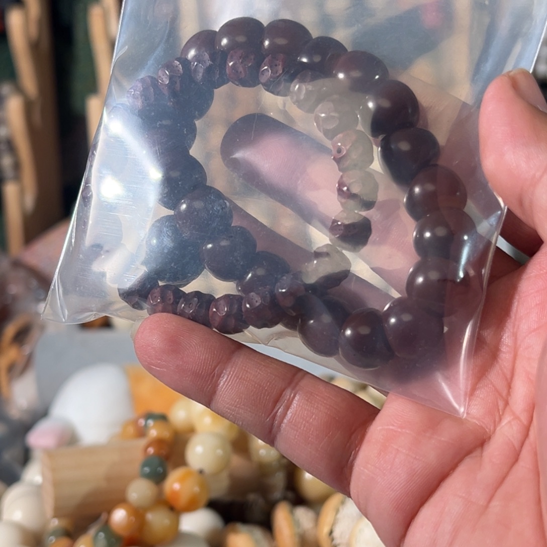 幻***星菩提根/象牙果手串深色重油菩提大肠单圈哈哈哈