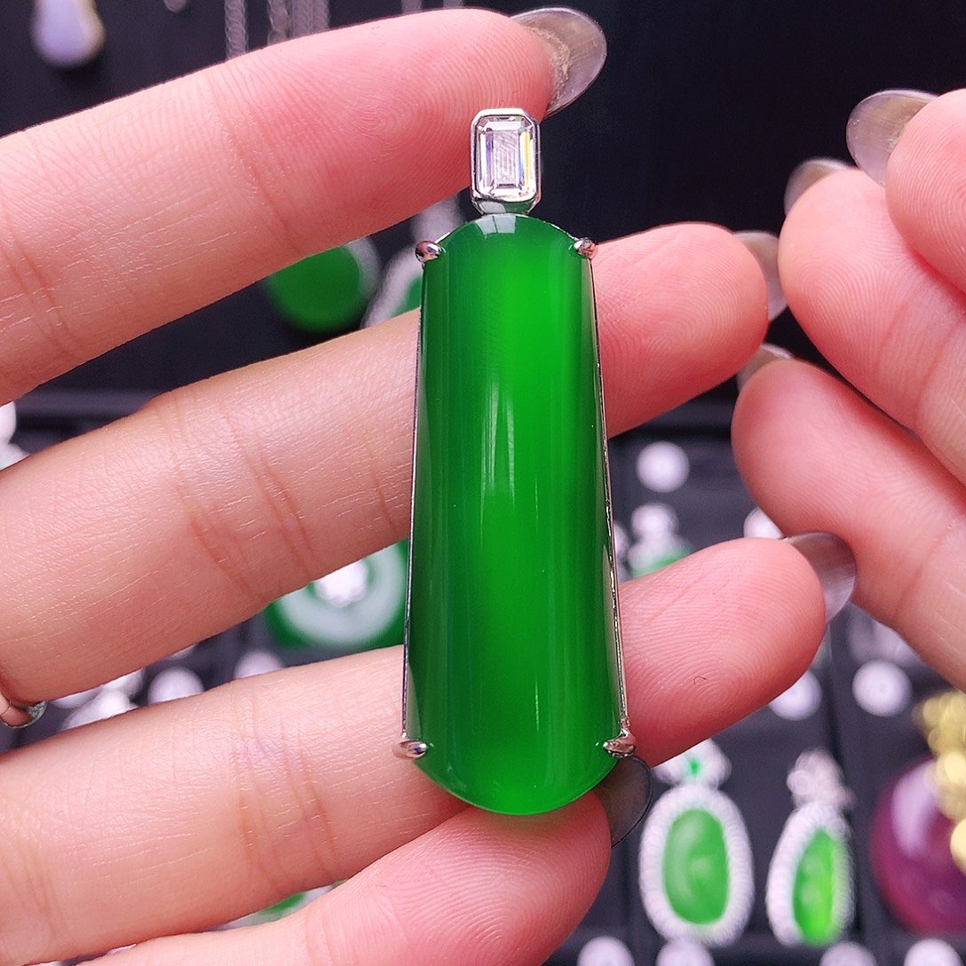 玛瑙/玉髓银S925镶嵌颈饰