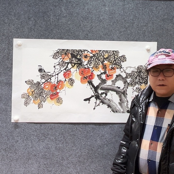 国画知鱼之乐纯手绘