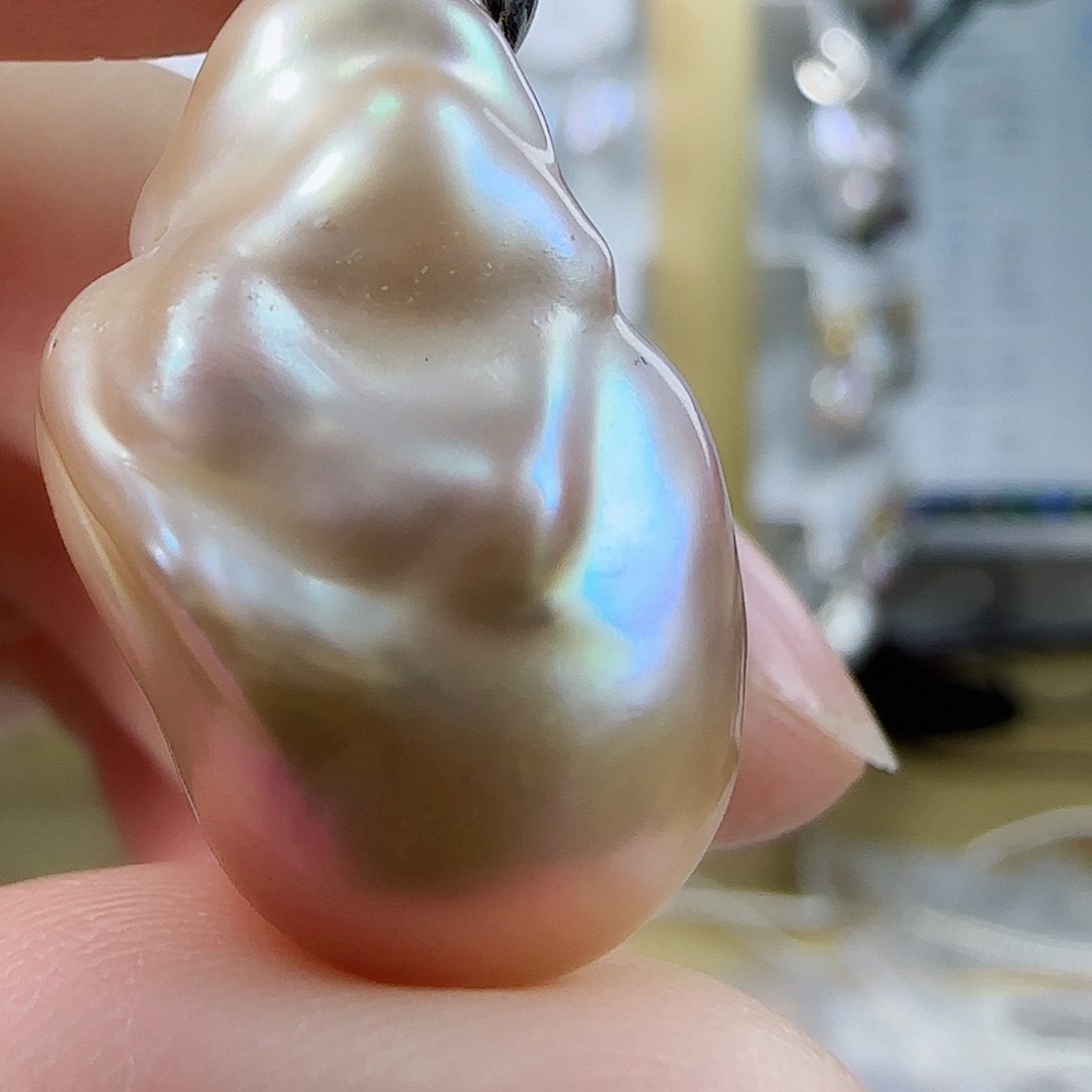 淡水珍珠吊坠（特价有瑕）银S925镶嵌