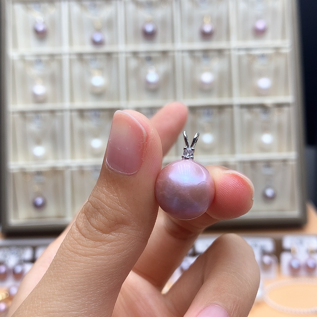 颈饰合金淡水珍珠