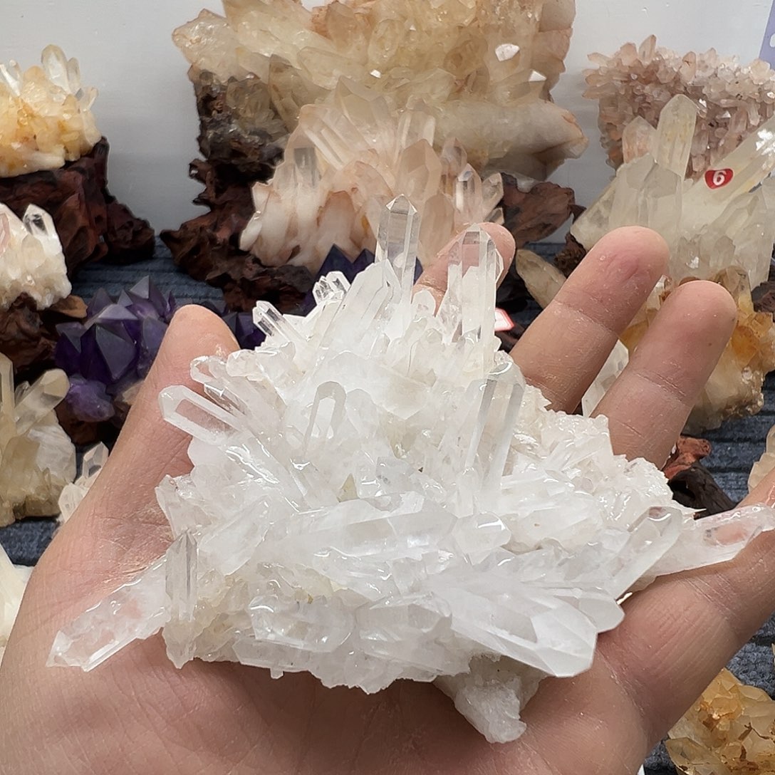 小***豆银S925镶嵌珠宝半成品水晶