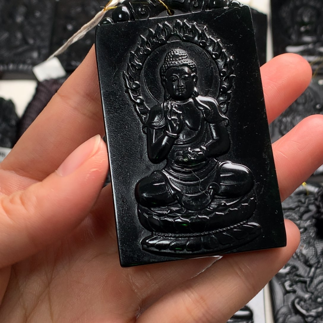 天然a货钢琴黑挂件