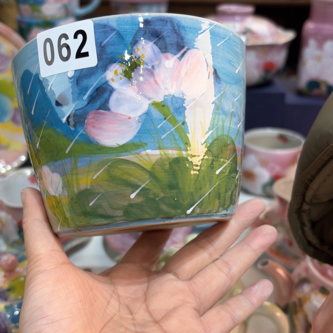 景德镇手绘高温釉下彩陶瓷茶具