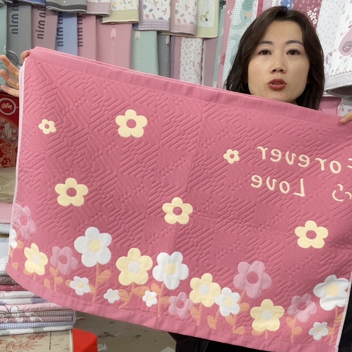 棉特价促销粉色字母花