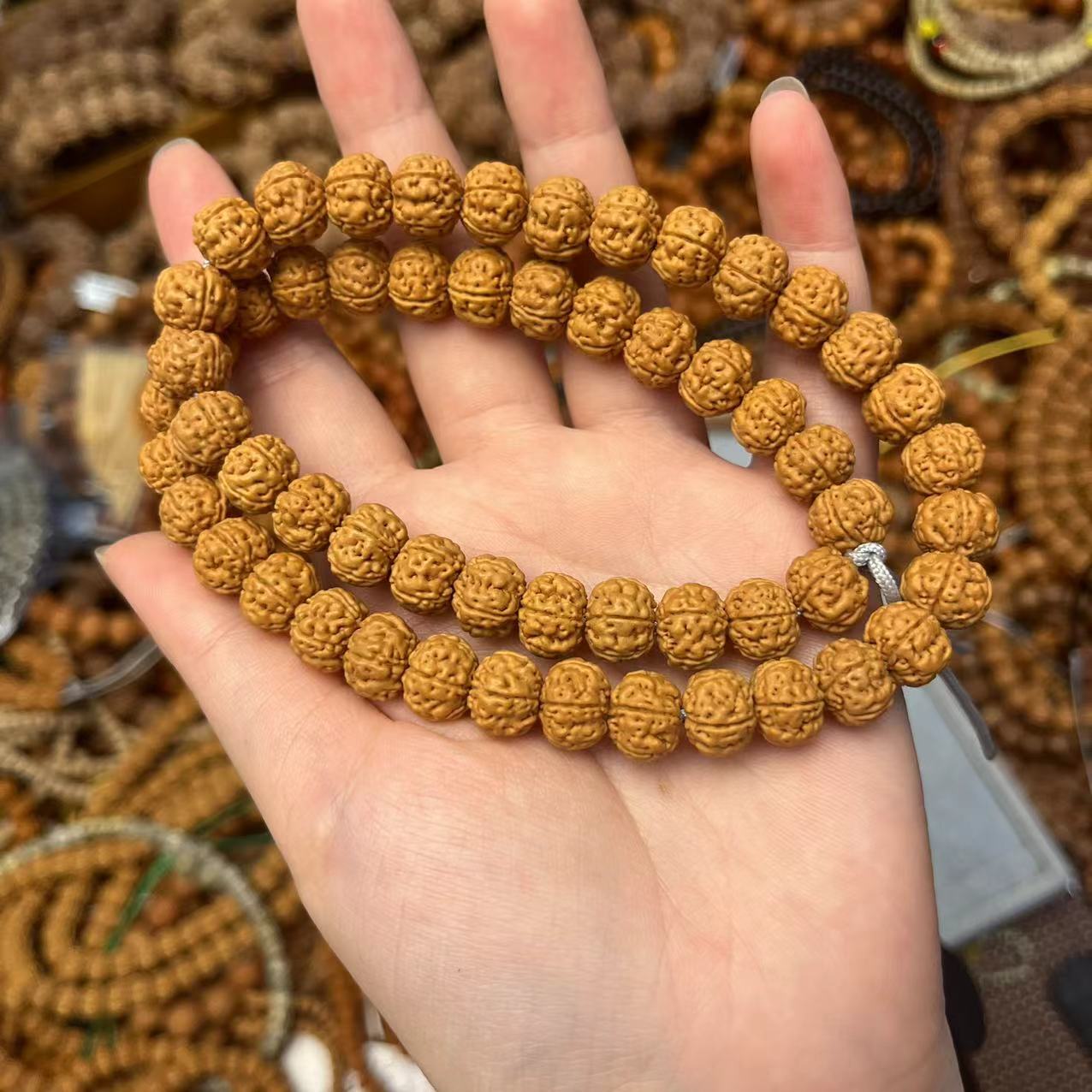 树王小金刚手持54颗13mm金刚菩提手串飞碟桩双圈手持